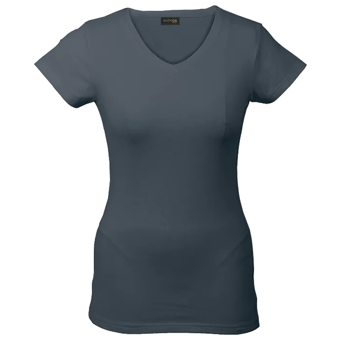 170g Slim Fit V-Neck T-Shirt Ladies