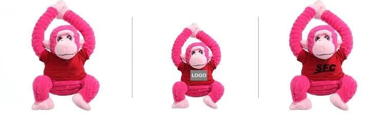 20cm Orangutan Plush Toy With T-Shirt And Long Arms