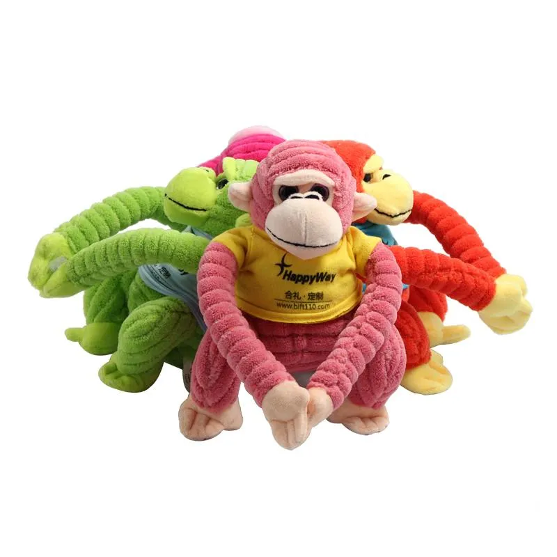 20cm Orangutan Plush Toy With T-Shirt And Long Arms