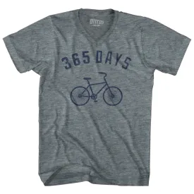 365 Days Bike Adult Tri-Blend V-neck T-shirt