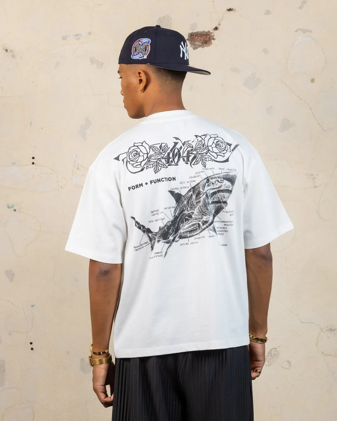 404 Riptide Vintage T-Shirt Off White