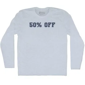 50% OFF Adult Tri-Blend Long Sleeve T-shirt