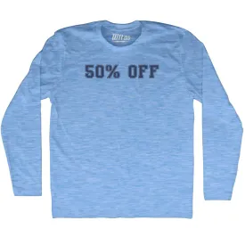 50% OFF Adult Tri-Blend Long Sleeve T-shirt