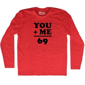 69 Math Equation Adult Tri-Blend Long Sleeve T-shirt