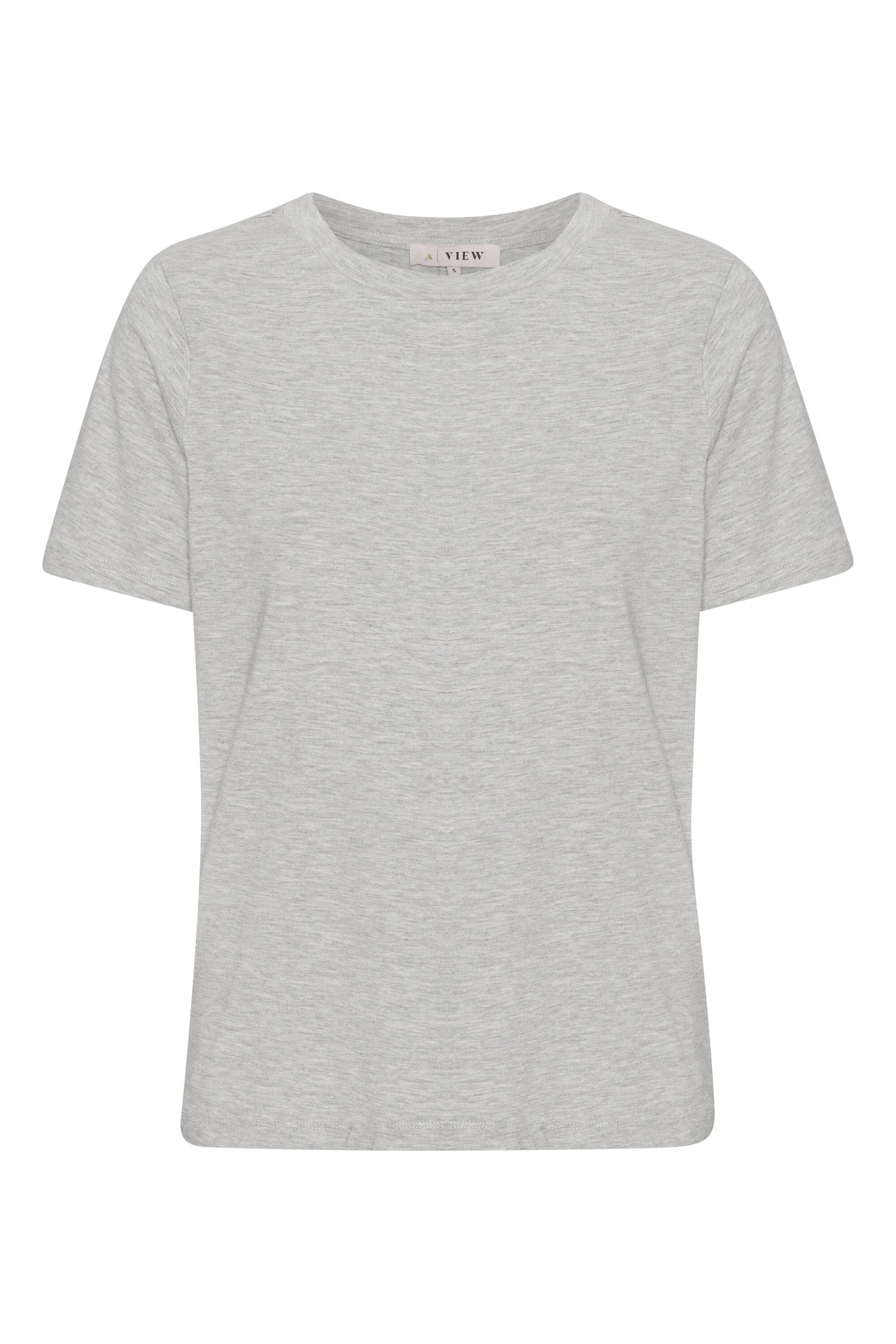 A-VIEW - Stabil Top S/S - 055 Light Grey Melange