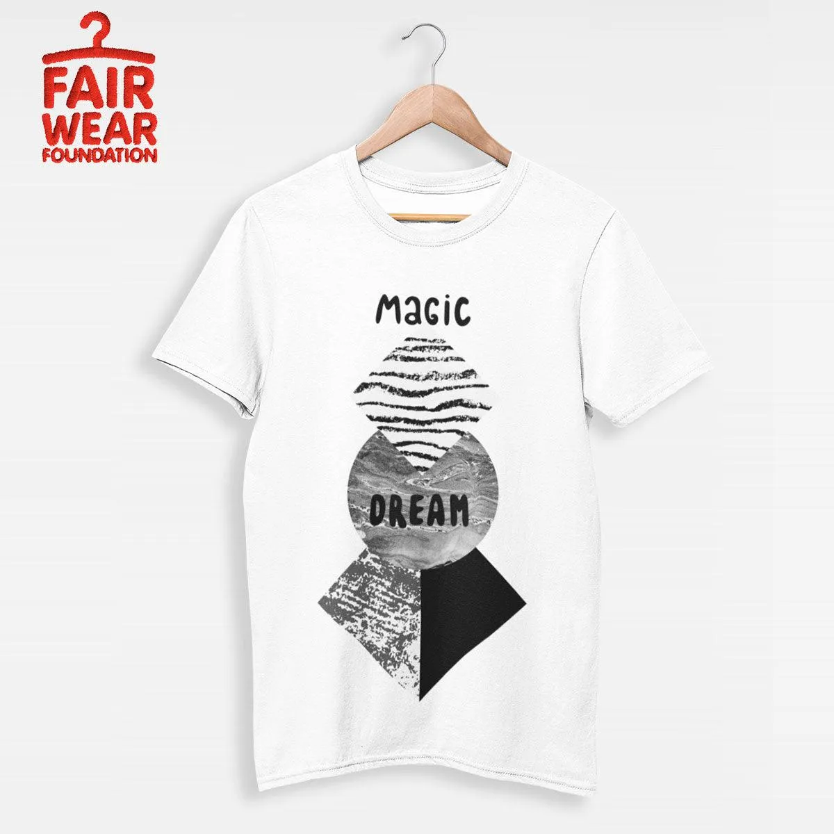 Abstract geometry shapes with watercolor & grunge - Magic Dream T-shirt