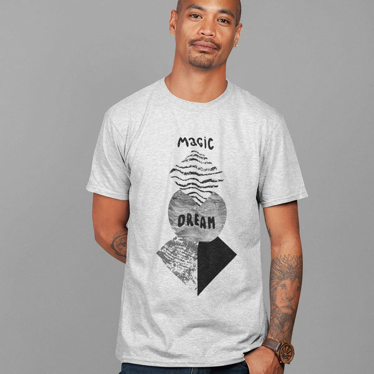 Abstract geometry shapes with watercolor & grunge - Magic Dream T-shirt