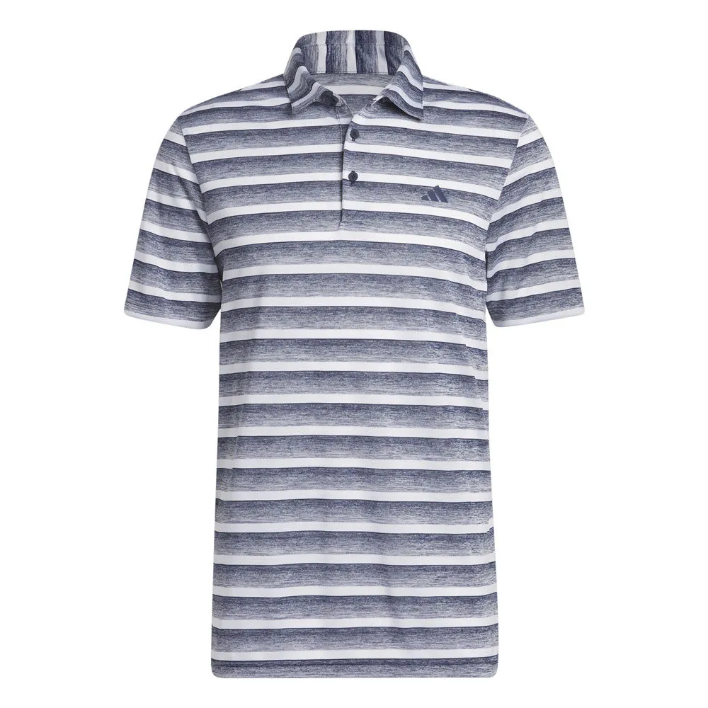 adidas Mens Two Colour Stripe Polo