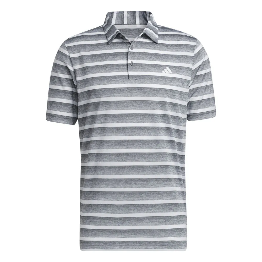 adidas Mens Two Colour Stripe Polo