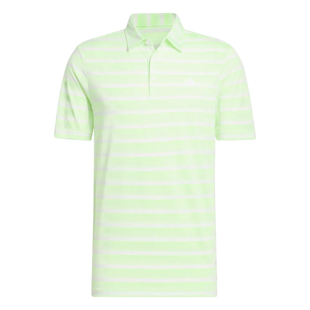 adidas Mens Two Colour Stripe Polo