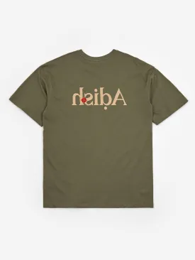 Adish Shaqhat Classic Logo T-Shirt - Olive Green