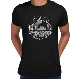 Adventure is Waiting Outdoor Minimal design T-shirt