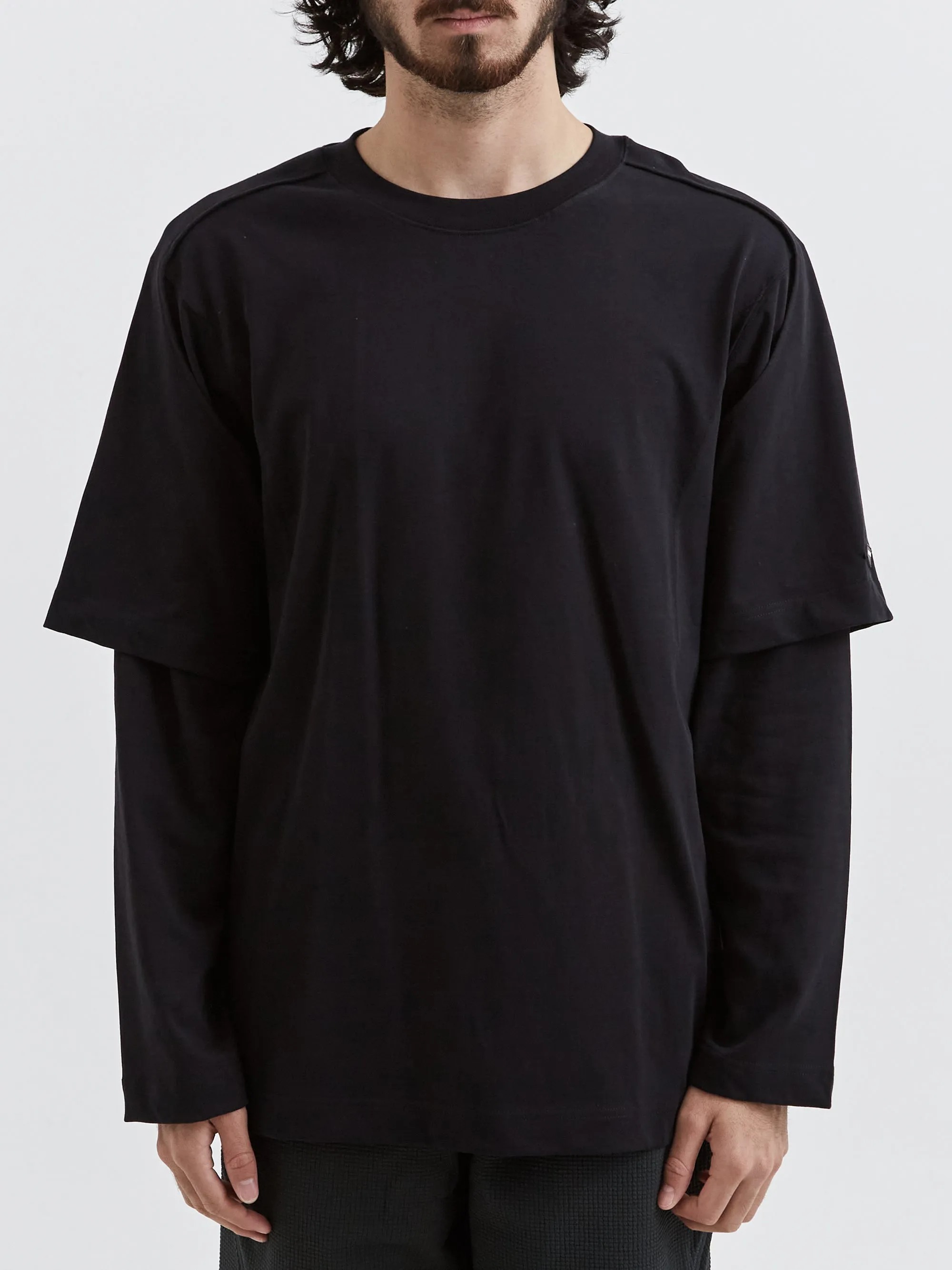 AFFXWRKS Dual Sleeve T-Shirt - Deep Black