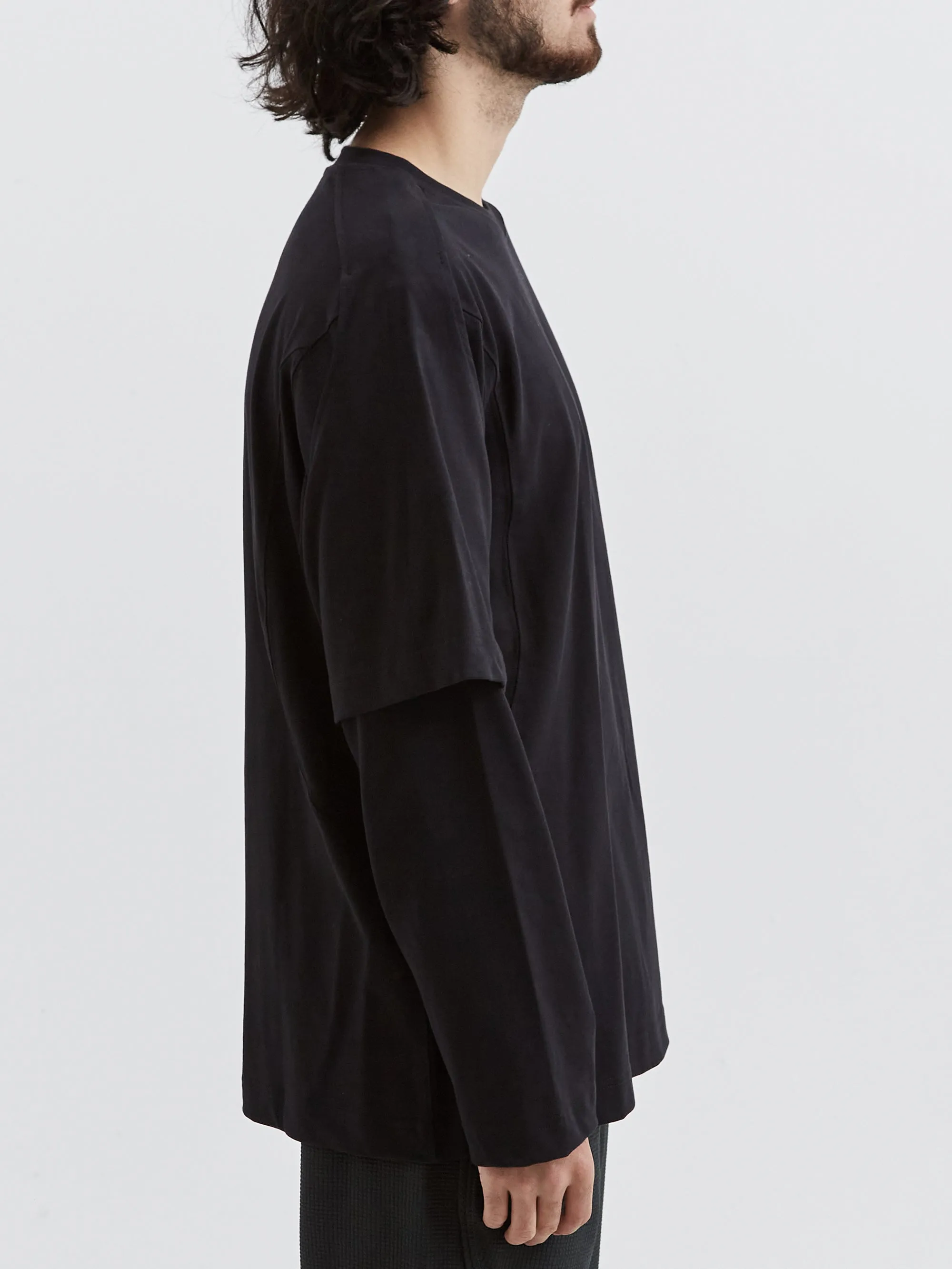 AFFXWRKS Dual Sleeve T-Shirt - Deep Black