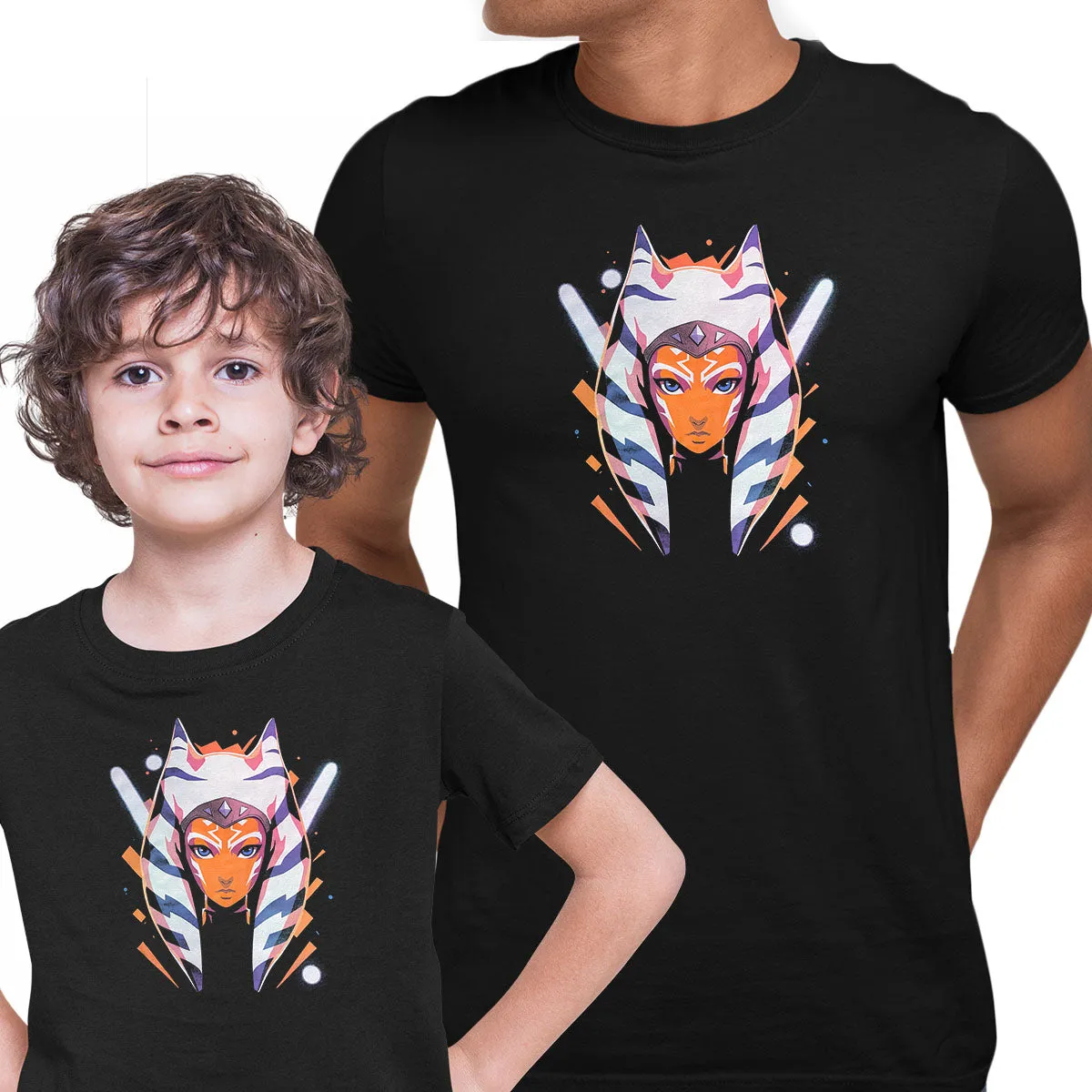 Ahsoka Tano T-shirt Black Star Wars Birthday Gift TV Series Unisex T-Shirt