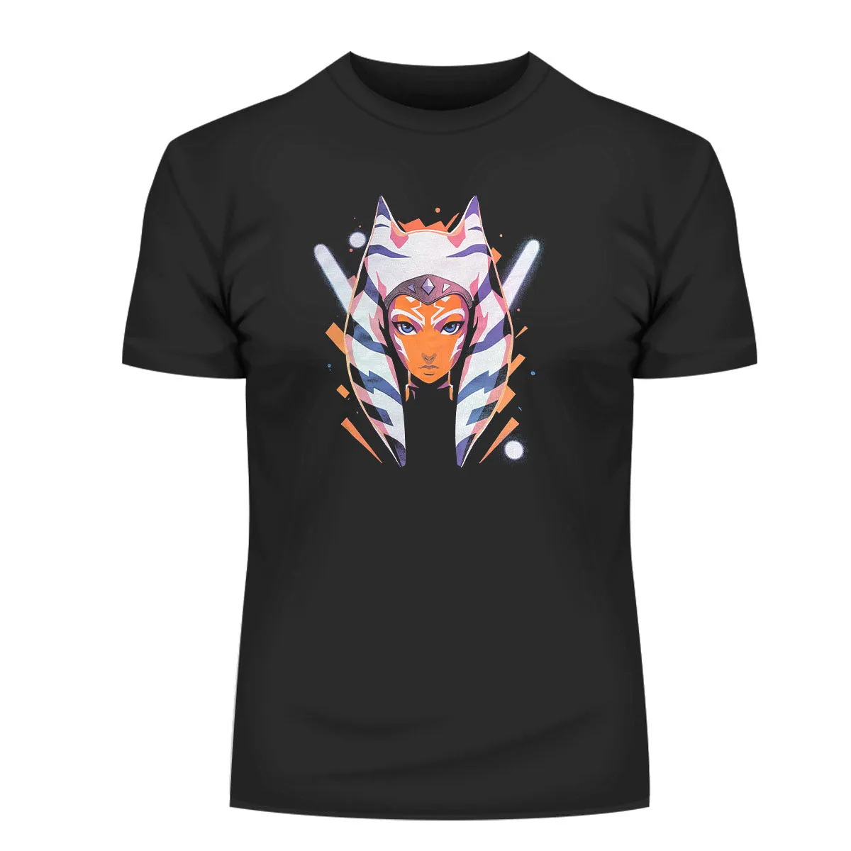 Ahsoka Tano T-shirt Black Star Wars Birthday Gift TV Series Unisex T-Shirt