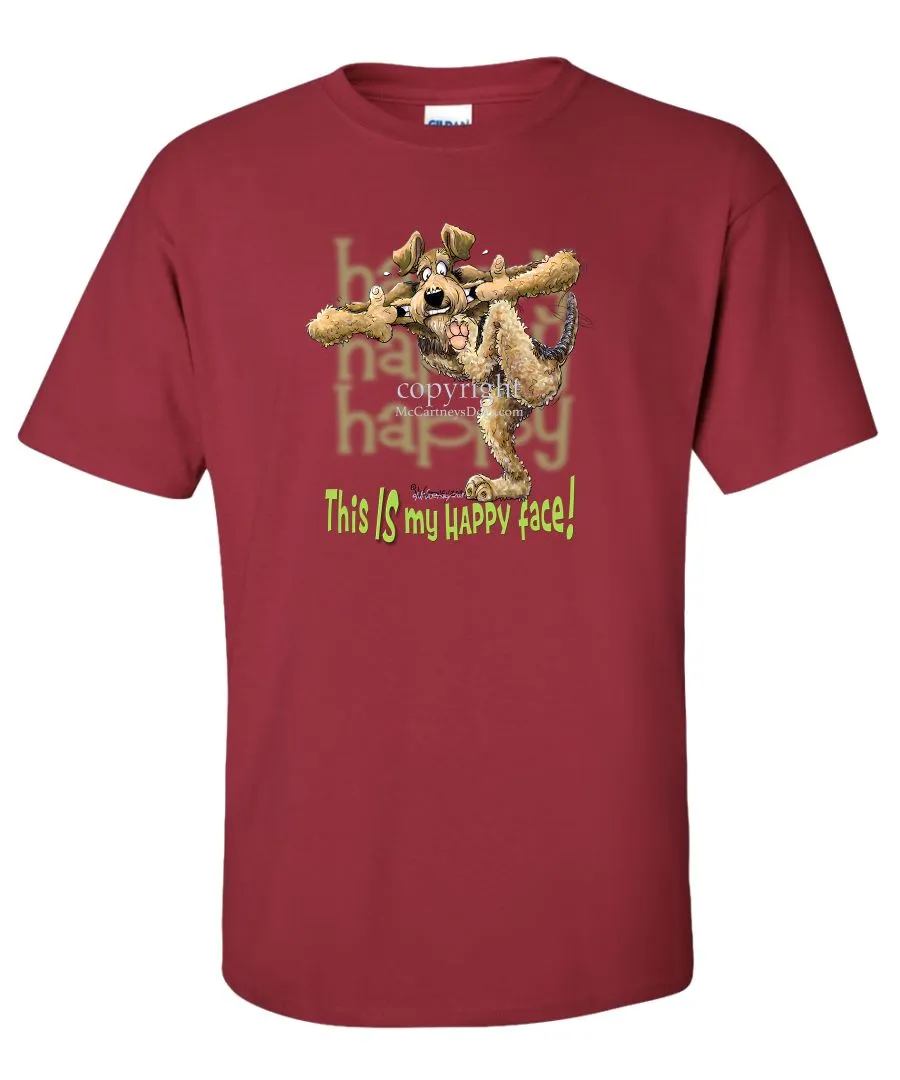 Airedale Terrier - 2 - Who's A Happy Dog - T-Shirt