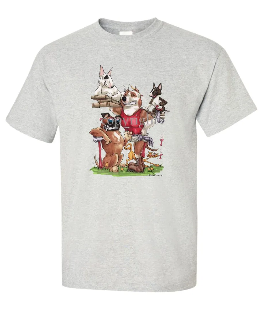 American Staffordshire Terrier - Group Construction - Caricature - T-Shirt