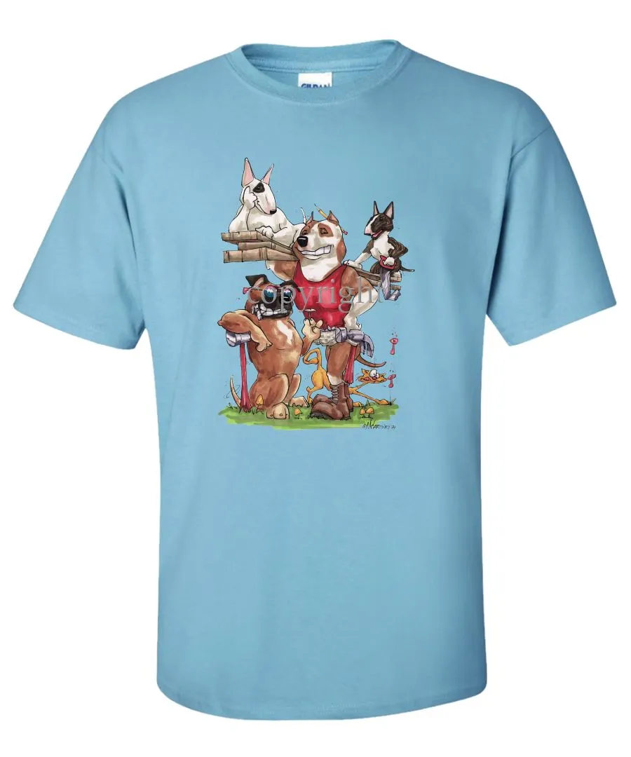 American Staffordshire Terrier - Group Construction - Caricature - T-Shirt