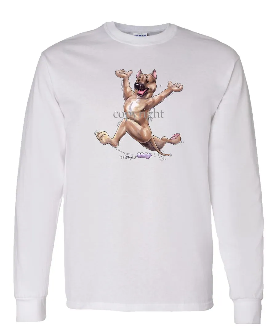 American Staffordshire Terrier - Happy Dog - Long Sleeve T-Shirt