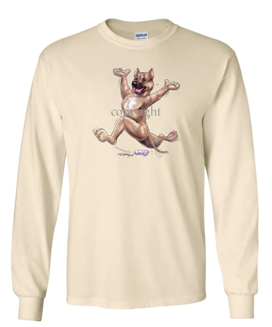 American Staffordshire Terrier - Happy Dog - Long Sleeve T-Shirt