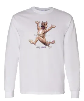 American Staffordshire Terrier - Happy Dog - Long Sleeve T-Shirt