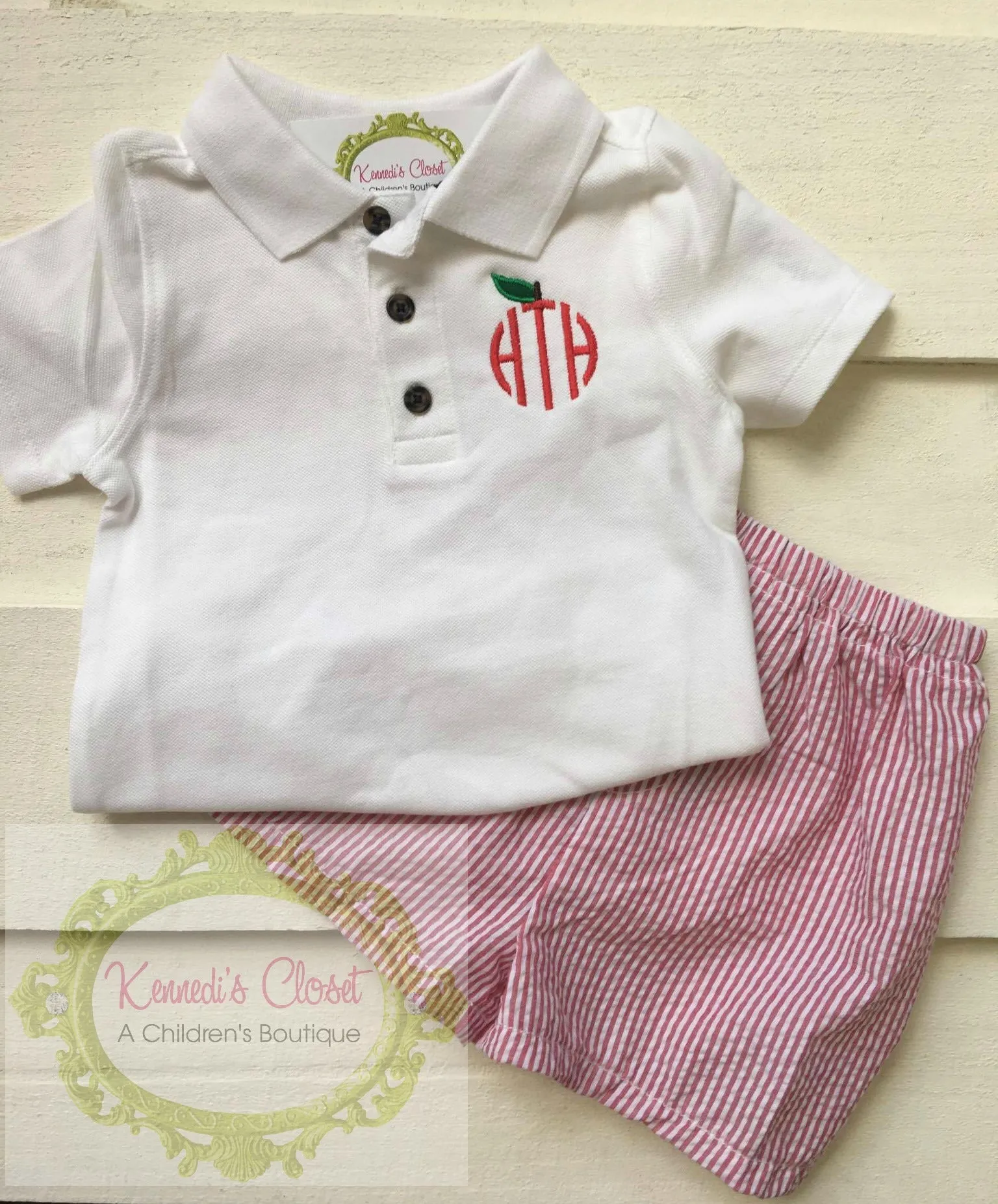 Apple Monogram Polo