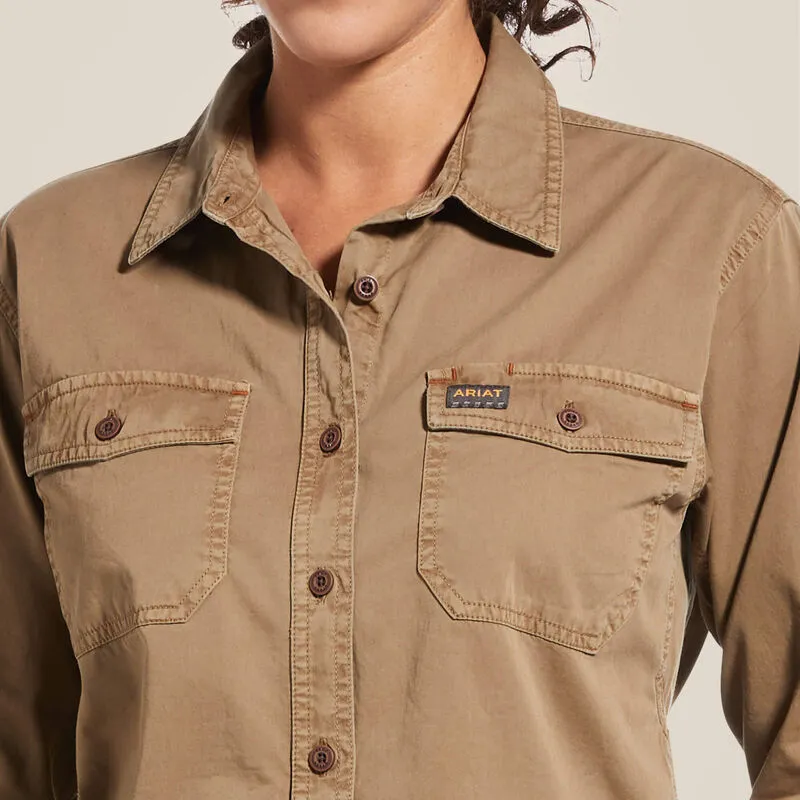 Ariat Women's Rebar Washed Twill Work Shirt