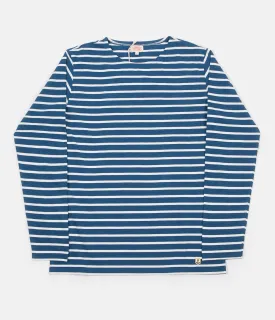 Armor Lux Breton Long Sleeve T-Shirt - Dark Blue Twilight / Milk