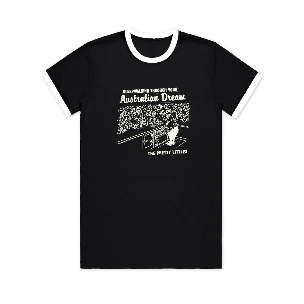 Australian Dream / Black Ringer T-Shirt