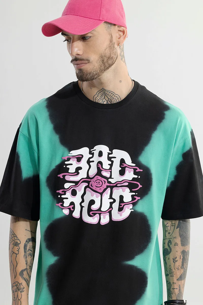 Bad Acid Black Oversized T-Shirt