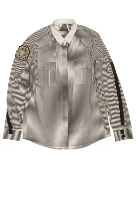 Balmain - Gray Striped Button Up Shirt - FR 40