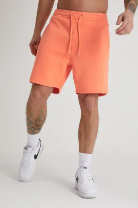 Banks premium brushback fleece shorts in Sunset