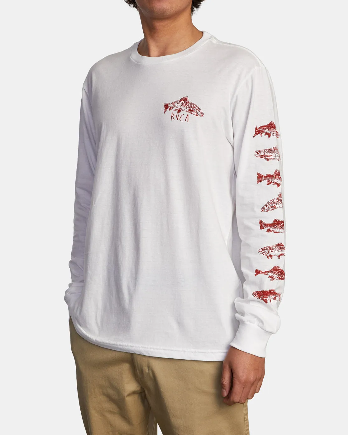 Ben Horton Downstream Long Sleeve Tee - White