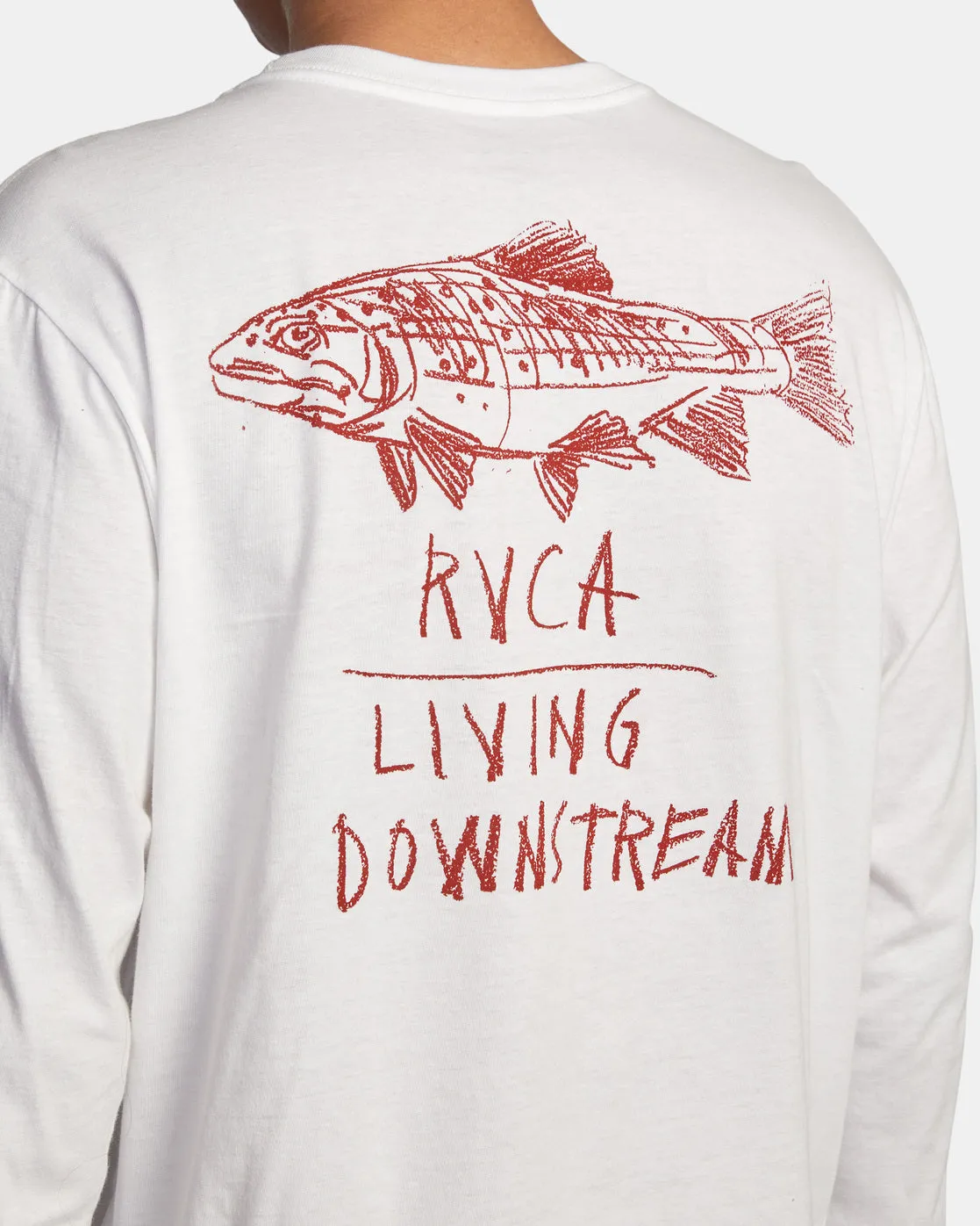 Ben Horton Downstream Long Sleeve Tee - White