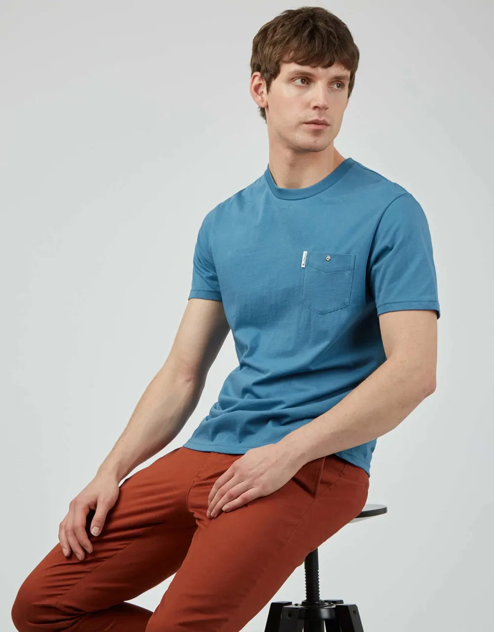 Ben Sherman Signature Pocket Wedgewood Blue T-shirt