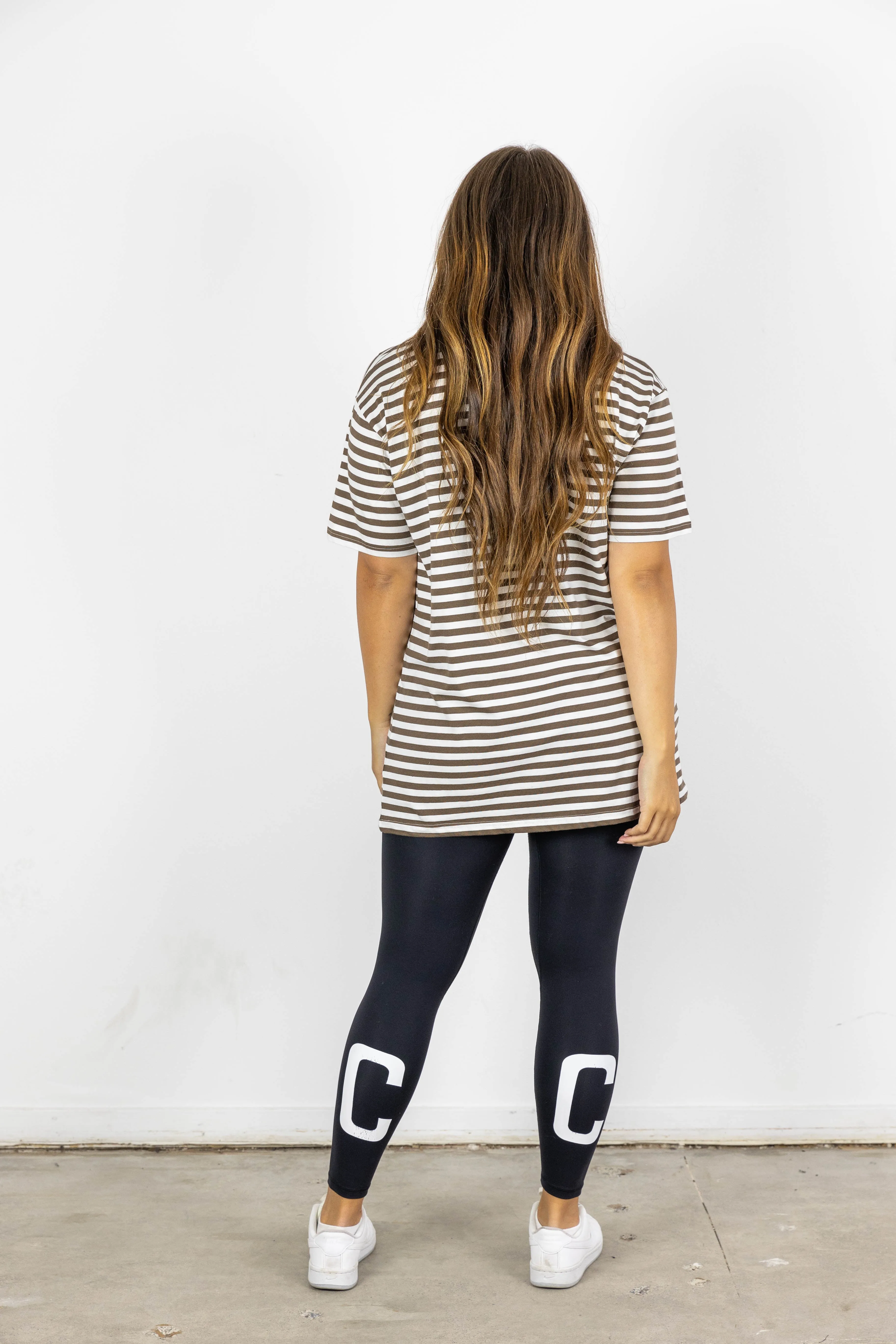 BEN STRIPE TEE BROWN