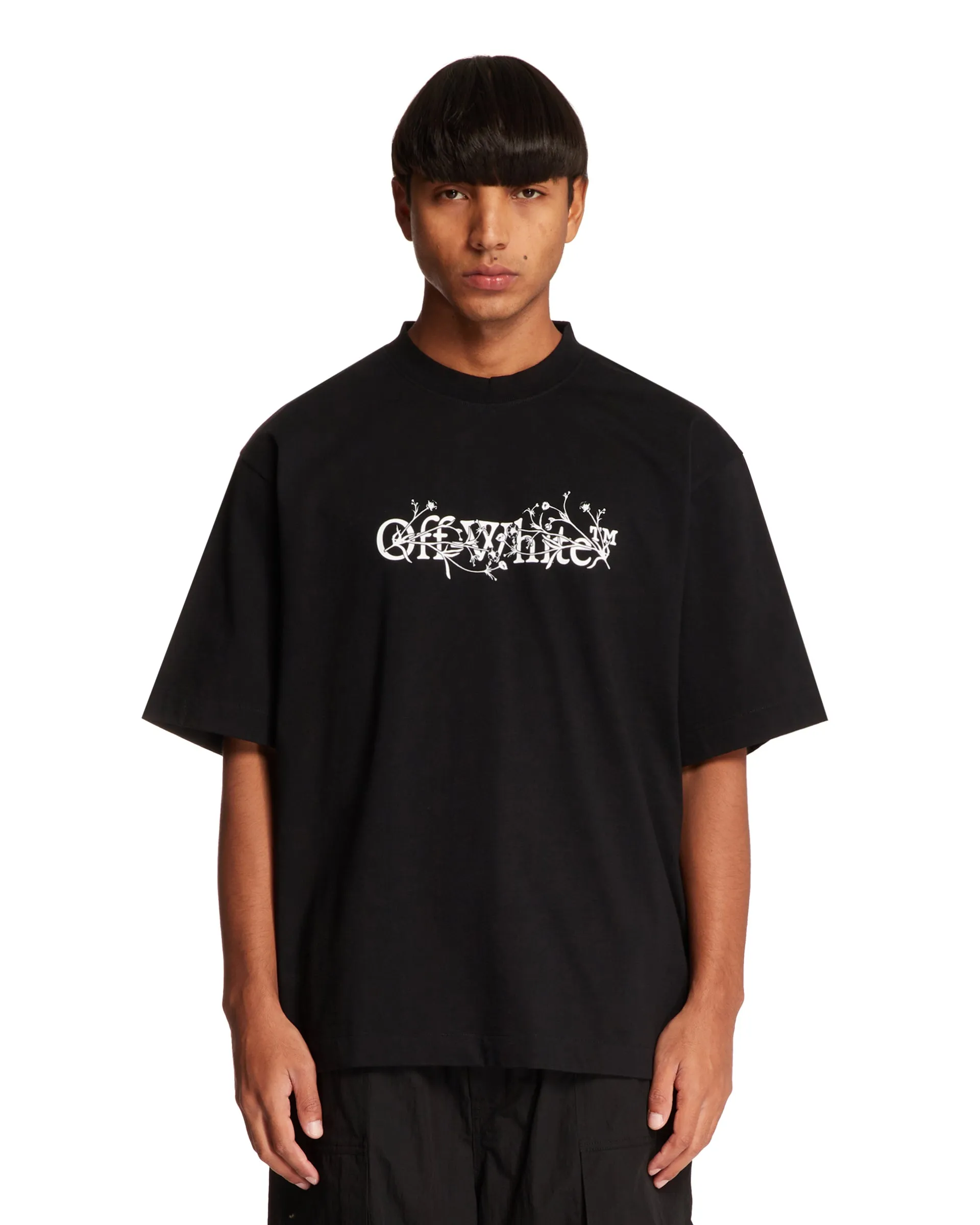 Black Flower Logo T-shirt