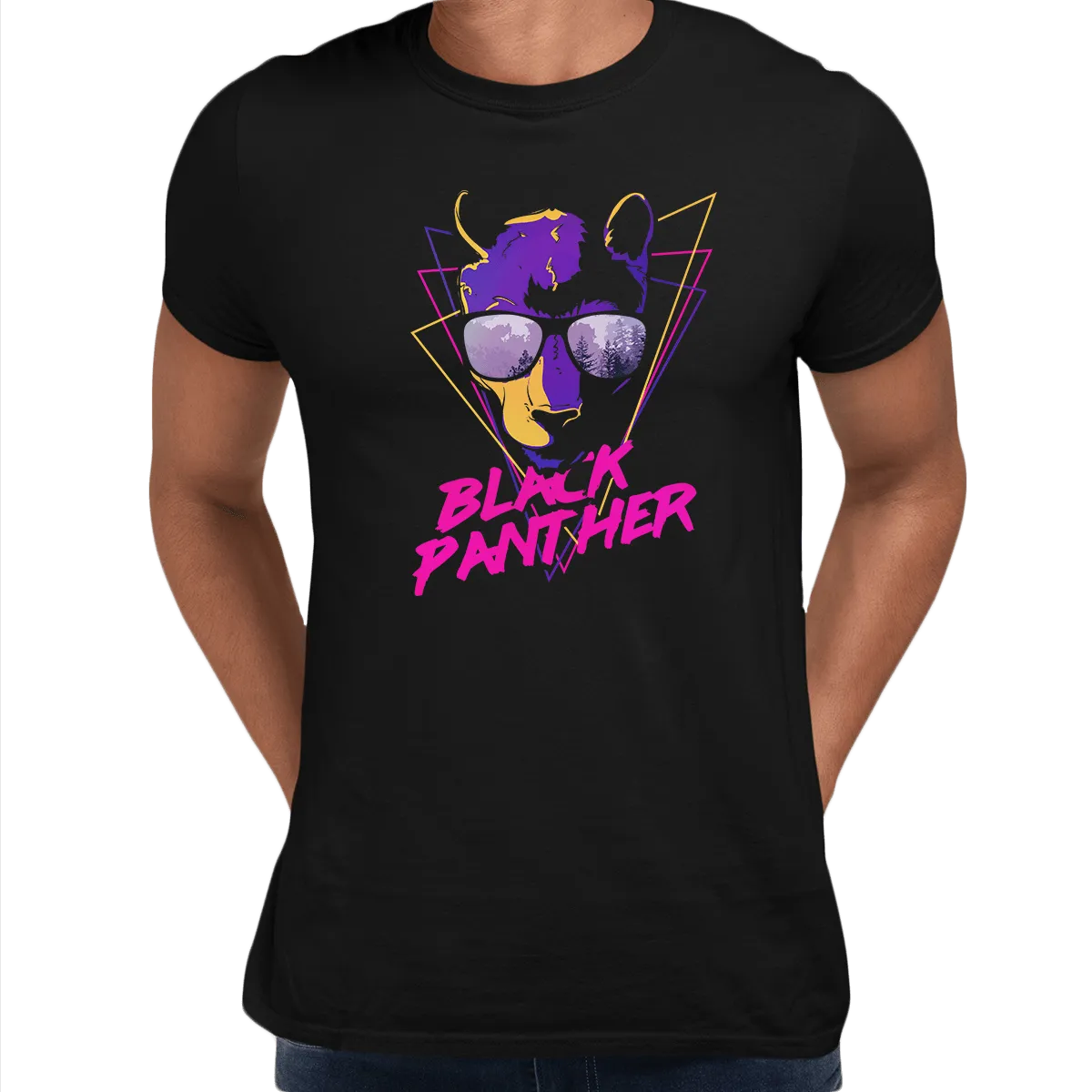 Black Panther Unisex Men Shirt Unisex Crew Neck T Shirt