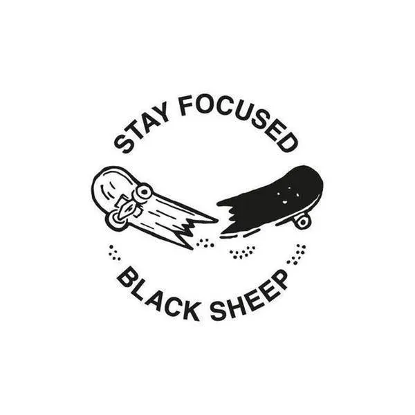 Black Sheep Stay Focused Tee White