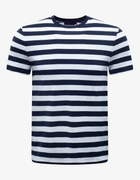 Blue & White Striped T-Shirt -