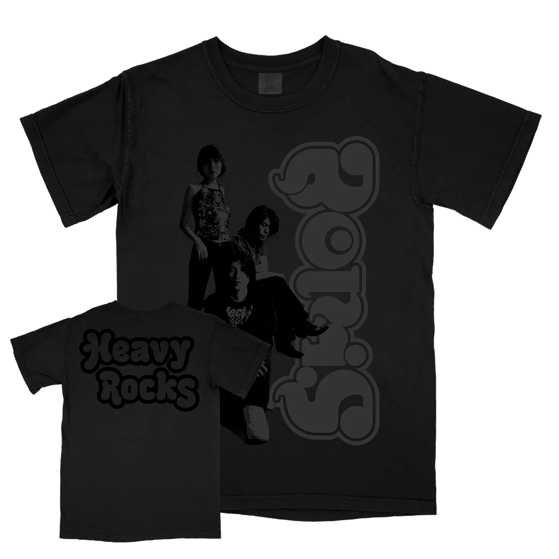 Boris “Heavy Rocks Band: Blackened” Premium Black T-Shirt