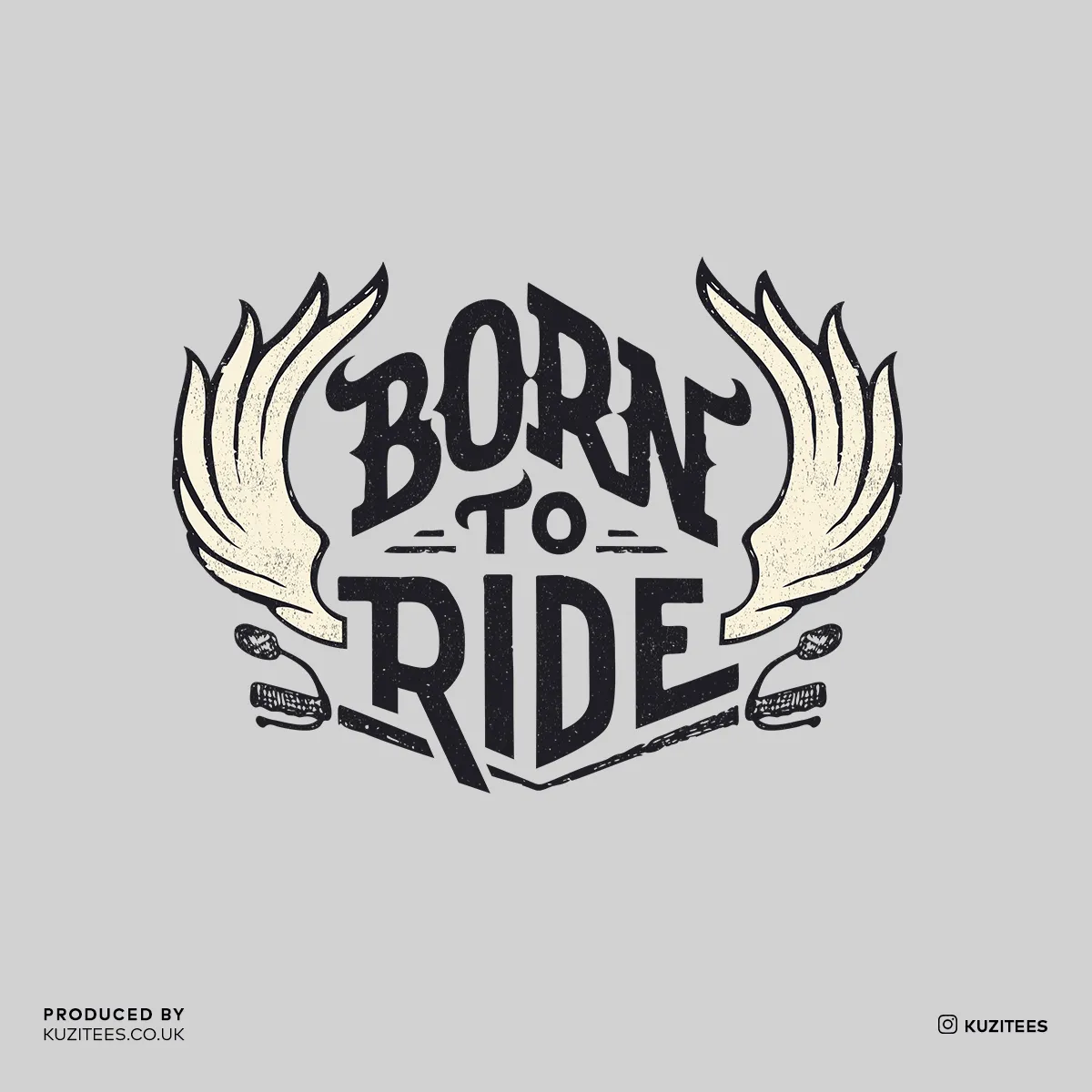 Born To Ride Biking T-shirt for Beard Minds