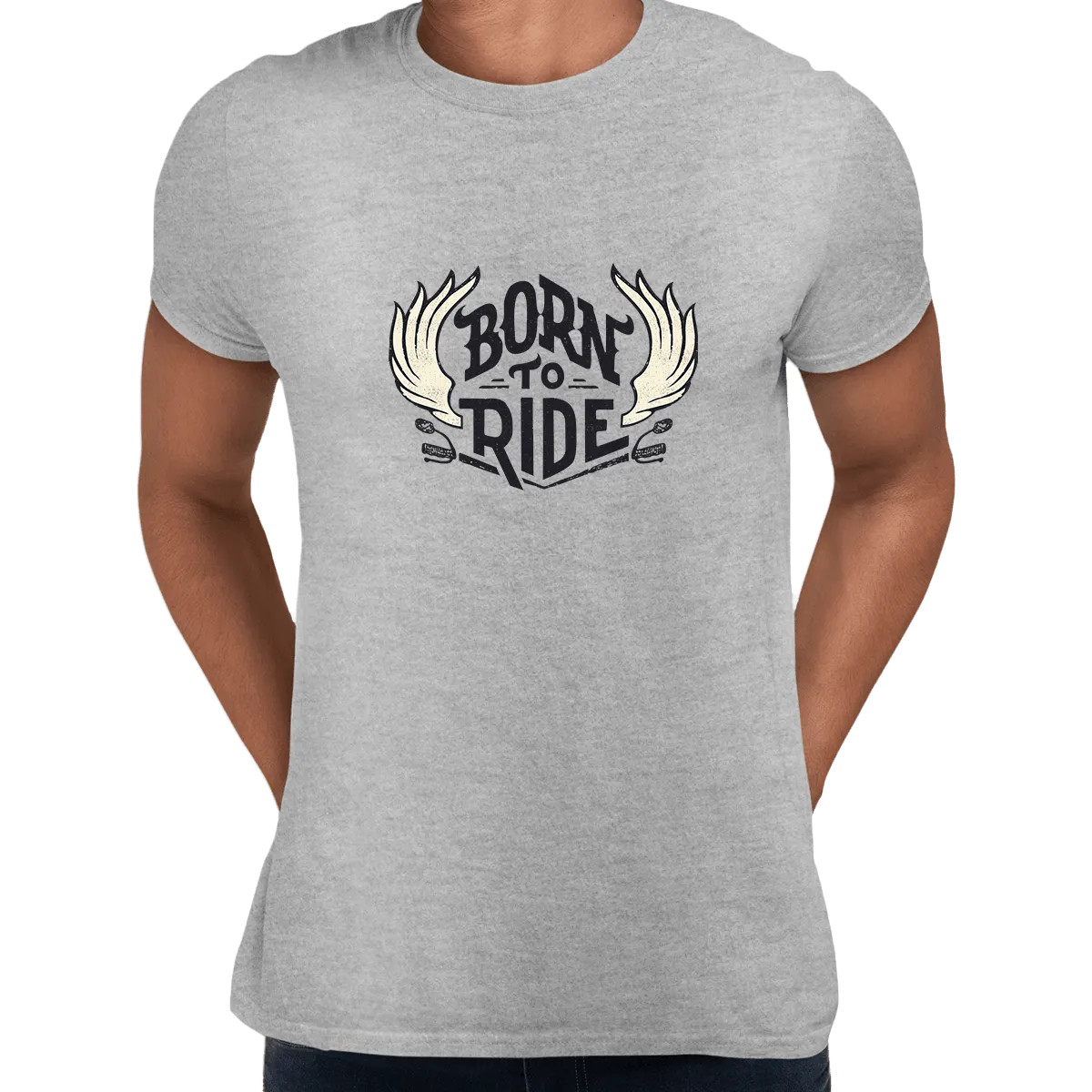 Born To Ride Biking T-shirt for Beard Minds