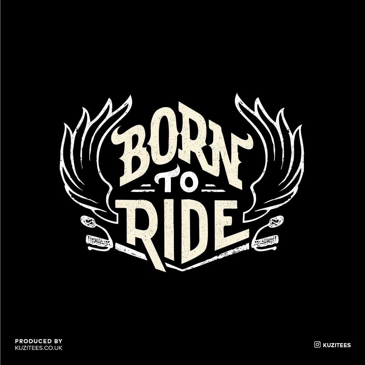 Born To Ride Biking T-shirt for Beard Minds