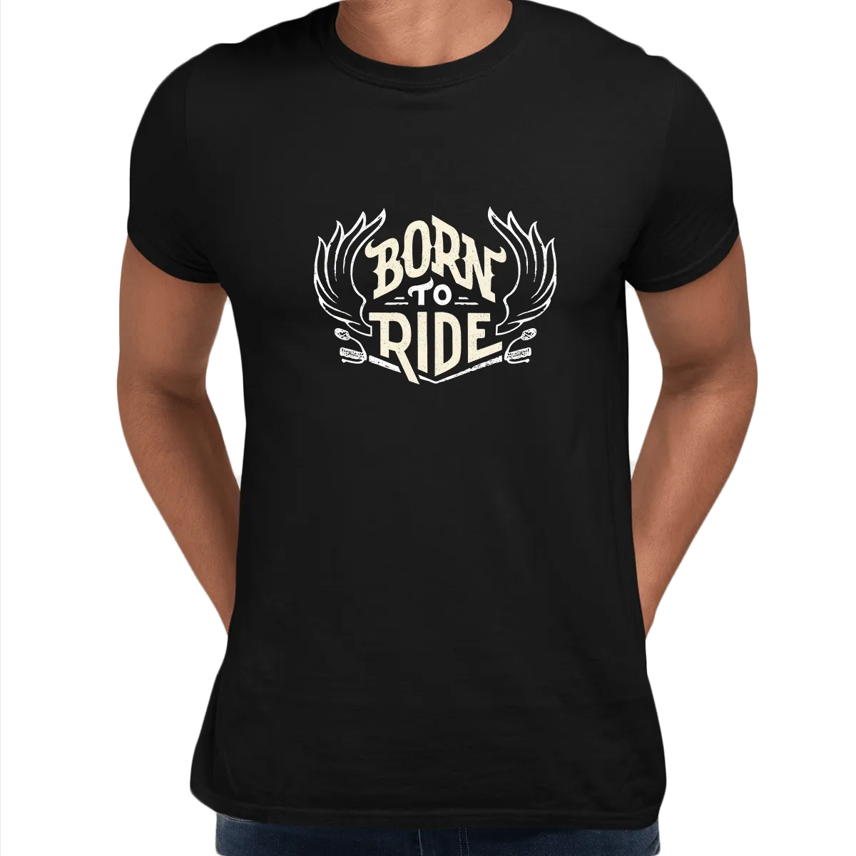 Born To Ride Biking T-shirt for Beard Minds