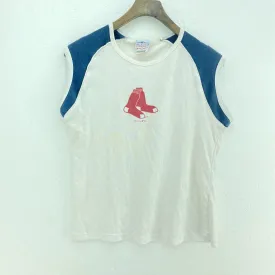 Boston Red Sox 2006 MLB Baseball Vintage White T-shirt Sleeveless Size L Kid's