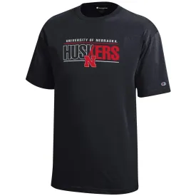 Boys' Nebraska Huskers Youth Two-Tone T-Shirt