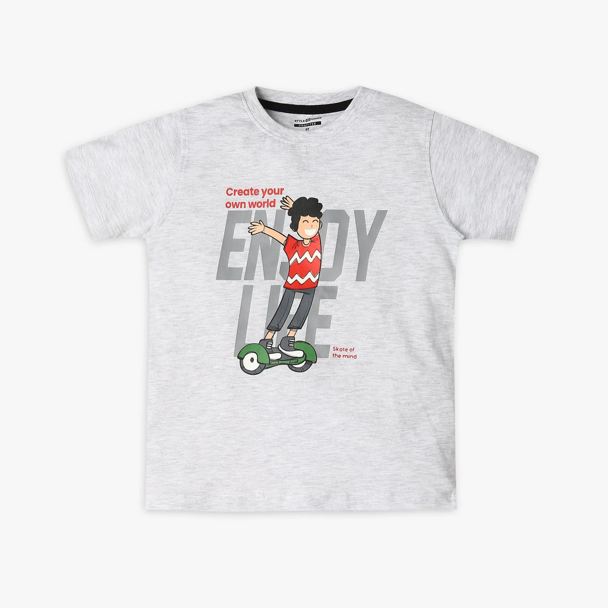 Boy's Regular Fit Graphic T-Shirt