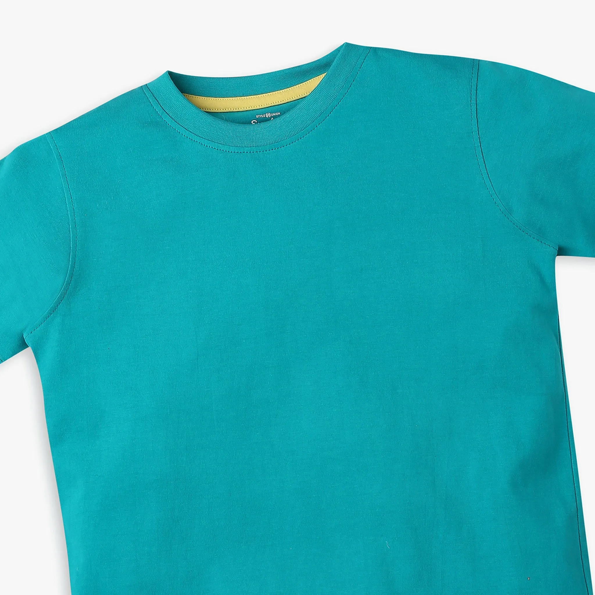 Boy's Regular Fit Solid T-Shirt